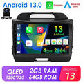 KAM+64G Android 13 Autoradio Carplay Für KIA Sportage 3 2010-16 GPS Nav RDS WIFI