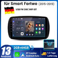 Für Mercedes Benz Smart Forfour Fortwo 453 Android 13 Carplay Autoradio GPS Navi