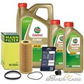 MANN-FILTER ÖLFILTER+7L CASTROL EDGE 5W-30 LL FÜR AUDI A5 8T 3.0 3.2 S5 AB BJ 07