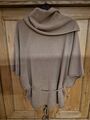 damen pulli oversize Pullunder XS Taupe Mit Fledermaus Ärmel 