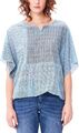 TRIANGLE - s.Oliver Damen T-Shirt Bluse Freizeitshirt, Blau, 38