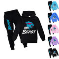 Mr Beast Trainingsanzug Sportanzug Jogginganzug Kinder  Kapuzenpullover Hose Set