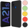 Hülle für Samsung Galaxy A21s Handy Schutz Cover Silikon Case Handyhülle Tasche