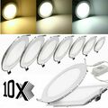 10x LED Einbaustrahler Panel Deckenleuchte Wandleuchte Strahler Spot Leuchte DHL