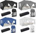 Klapp Pavillion 3x6m/3x3m Faltpavillon Outdoor Gartenzelt Partyzelt Wasserdicht