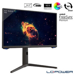 LC-Power - Monitor LC-M25-FHD-144 - 24,5", FHD-Auflösung, 144Hz, IPS, Pivot