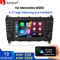 Für Benz CLC/CLK/C Klasse W203 W209 Carplay Android 13 Autoradio GPS Nav WIFI BT