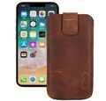 Hülle für iPhone 12 Pro Max Tasche Schutz Cover Leder Antik Coffee +Silikon Case