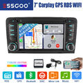 2+32G Autoradio Carplay Android 13 GPS NAVI RDS WIFI Für Audi A3 S3 RS3 8P1 8PA