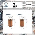 2x ORIGINAL® Filtron OM 512 Hydraulikfilter, Lenkung für Mercedes-Benz T2/l