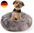 EMUST Katzenbett Hundebett Flauschig Rund Und Waschbar Katzenkissen Donut Plüsch