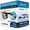 Für Mercedes C-Klasse Limousine 13-18 TOWCAR Anhängerkupplung abnehmbar + 7polig