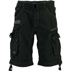 Geographical Norway Herren Cargo Shorts Bermuda kurze Hose mit Gürtel