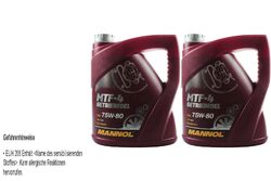 2x 4 Liter Original MANNOL Getriebeöl MTF-4 Getriebeoel 75W-80 Gear Oil