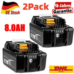 2X 8,0AH Ersatz Original Akku Für Makita BL1860B 18V LXT Li-ion BL1850B BL1830