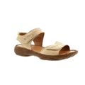 Josef Seibel Debra 19 Denim Beige Damen Wildleder Freizeit Wander Sandalen Gr. 4 (37