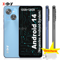 XGODY 6,5" 128GB ROM Handy Android 14 Ohne Vertrag 4G Smartphone 2SIM Ocat Core