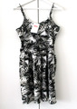 Girls Mädchen Sommer Kleid Cut-Outs Jerseykleid Trägerkleid Palmenmuster 158/164