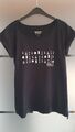 BARBOUR International T-Shirt schwarz mit Logo Print Gr. 36 neuwertig