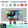 DAB+ 64G Android 14 Autoradio Carplay GPS Für Ford Focus C S Max Transit Mondeo
