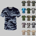 Herren Kurzarm T-Shirt Sommer Camo Shirt Freizeit Tops Hemdbluse Basic Oberteile