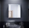 Spiegelschrank mit LED mit Beleuchtung BadSpiegel Steckdose Touch 2-türig 60
