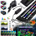 LED Aquarium Licht Vollspektrum Beleuchtung Abdeckung Lampe 30-118cm Wasserdicht