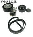 SKF Keilrippenriemensatz (VKMA 31148) für VW Transporter T5 T6 Amarok Multivan /