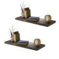 2er Set Hochwertiges Wandboard Wandregal Schweberegal MDF PVC 80x3,8x23,5 cm