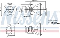 NISSENS AGR Ventil ** FIRST FIT ** 98439 Aluminium für MERCEDES SPRINTER B904 5