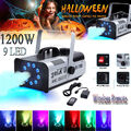 1200W DJ Nebelmaschine RGB 6 LED Show Bühnenlicht Fernbedienung Fog Machine Xmas