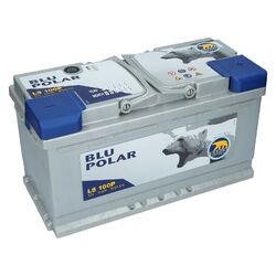 12V 100Ah 870A/EN Autobatterie Bären Blu Polar sofort Einsatzbereit