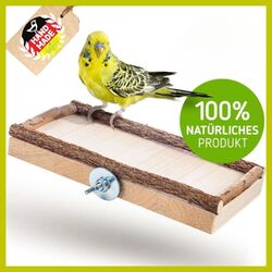 Sitzbrett Naturholz Käfigzubehör für Wellensittich, Vogelzubehör