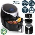 Jago® Airfryer Heißluftfritteuse 5.5L Fritteuse Mini Backofen Grill 1700W