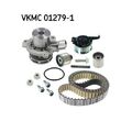 1x Wasserpumpe + Zahnriemensatz SKF VKMC 01279-1 passend für AUDI FORD MAN VW