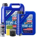 Motoröl 15W40 LIQUI MOLY 6L+MANN Ölfilter+Spülung+Ölablassschraube