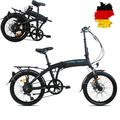 Elektrofahrrad,20 Zoll E-Bike Klappbar, 25Km/h Tragbares, 7-Gang, 250W