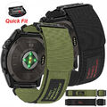 Quickfit Nylon Armband Für Garmin Fenix 5 5X Plus 6 6X Pro 8 E 7 7X 3 HR Epix 2