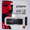 Kingston USB Stick Speichstick Datenstick DataTraveler 100 64GB neu