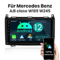 Für Mercedes Benz B Klasse W169 W245 Vito W639 DAB+ Carplay Autoradio Android 12