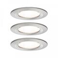 Paulmann Einbauleuchte LED Nova rund 6,5W GU10 Eisen 3er-Set starr