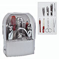 8tlg Nagelpflege Set Maniküre Pediküre Nagelschere Nagelknipser Nagel Feile Etui