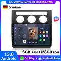 6+128GB Carplay Android13 Für VW Touran 1T1 1T2 1T3 2003-2010 Autoradio GPS NAVI