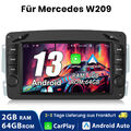 2+64G Android 13 Für Mercedes Benz CLK W209 W203 W463 W168 Autoradio WIFI GPS BT