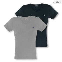 2er, 4er Pack EMPORIO ARMANI T-Shirts kurzarm V-Neck Stretch Cotton Farbwahl