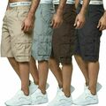 Herren Shorts Bermuda Cargo Pants Vintage Casual Sommer Capri Kurze Hose 2022