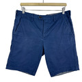 Ted Baker TH8M GS03 Proshor Herren Chino Shorts W32 L9,5 Blau Slim Bermuda Stretch