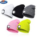 Wintermütze mit LED warme Strickmütze Licht aufladbar USB Beanie Portwest Mütze