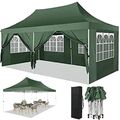 Faltpavillon 3x3-3x6m Pavillon Wasserdicht Gartenzelt Pop Up Pavillion UV-Schutz