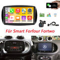 DAB+ Für Mercedes Benz Smart Forfour Fortwo 453 Autoradio Android 13 Carplay Kam